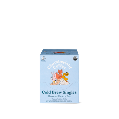 Organic Flavored Variety Cold Brew Singles  Product Shot Front