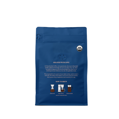 Organic Hazelnut Coffee Blend Product Shot Back