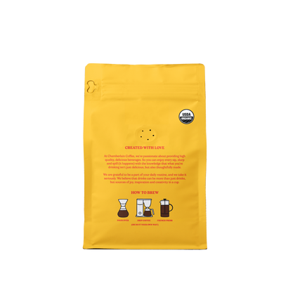 Organic Light Roast Coffee Blend  Product Shot Back