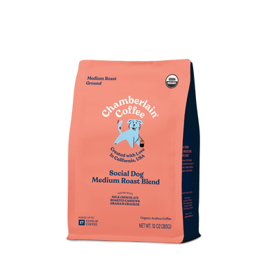 Organic Medium Roast Coffee Blend Ground Product Shot Diagonal