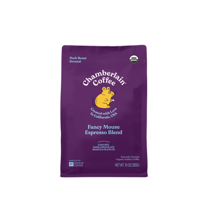 Organic Espresso Dark Roast Coffee Blend Product Shot Front