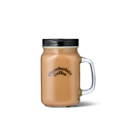 mason jar with black logo Default Title Product Shot Front