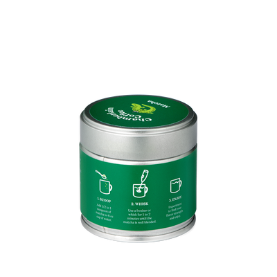 Organic Matcha Green Tea Powder  Product Shot Side