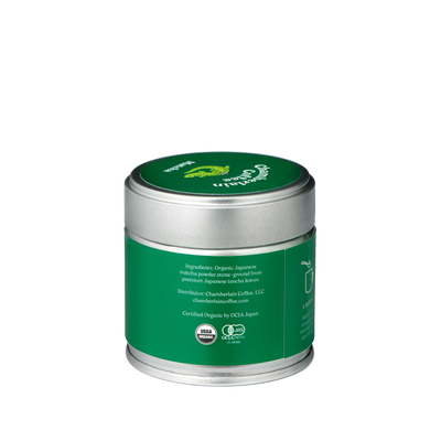 Organic Matcha Green Tea Powder Product Shot Back