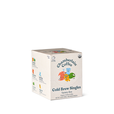 Organic Variety Cold Brew Singles  Product Shot Diagonal