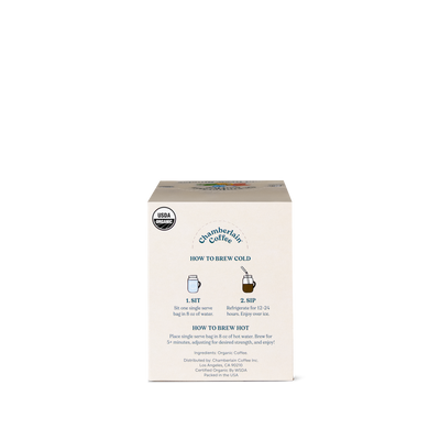 Organic Variety Cold Brew Singles Product Shot Back