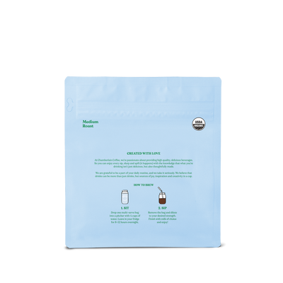 Organic Cold Brew Elephant Large Coffee Bags Product Shot Back